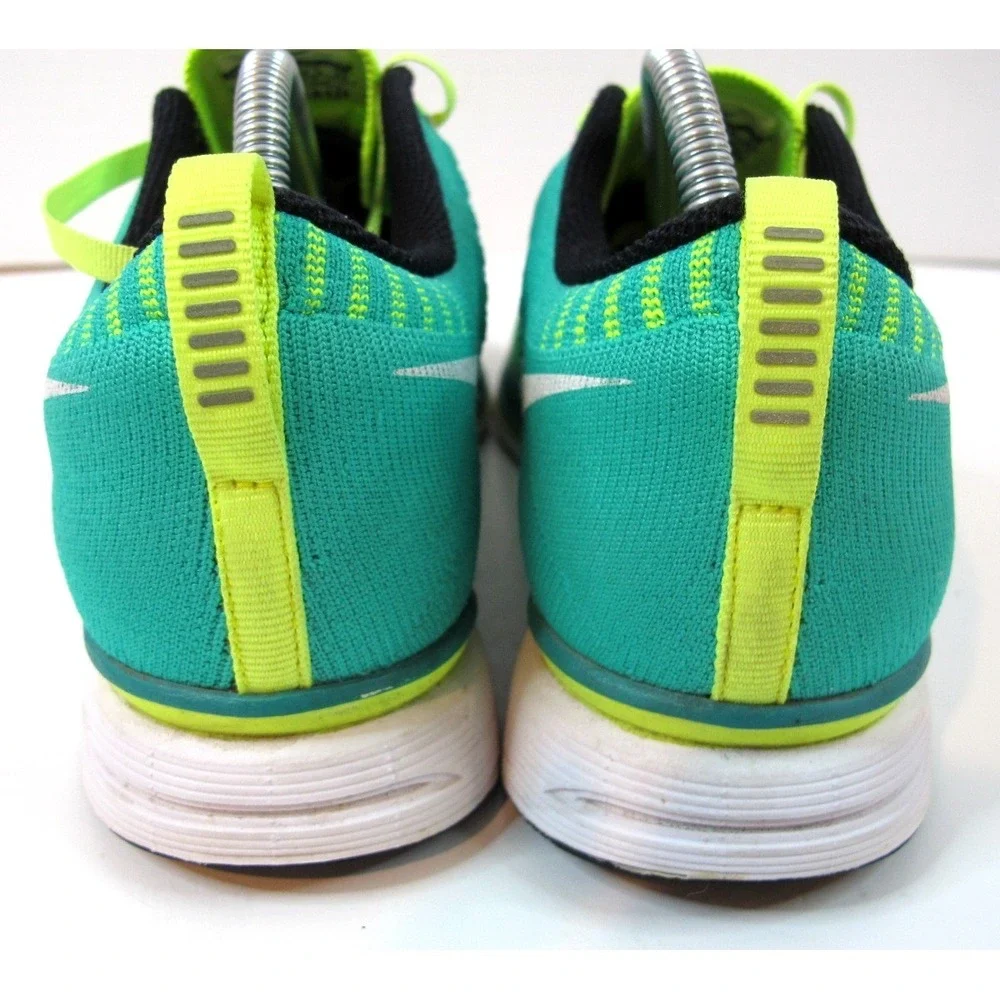 Nike Flykknit Trainer 532984-713 Volt White Atomic Teal Women's‎ 7.5 Men's 6